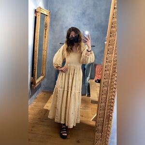 Free People Dahlia Maxi Embroidered Dress